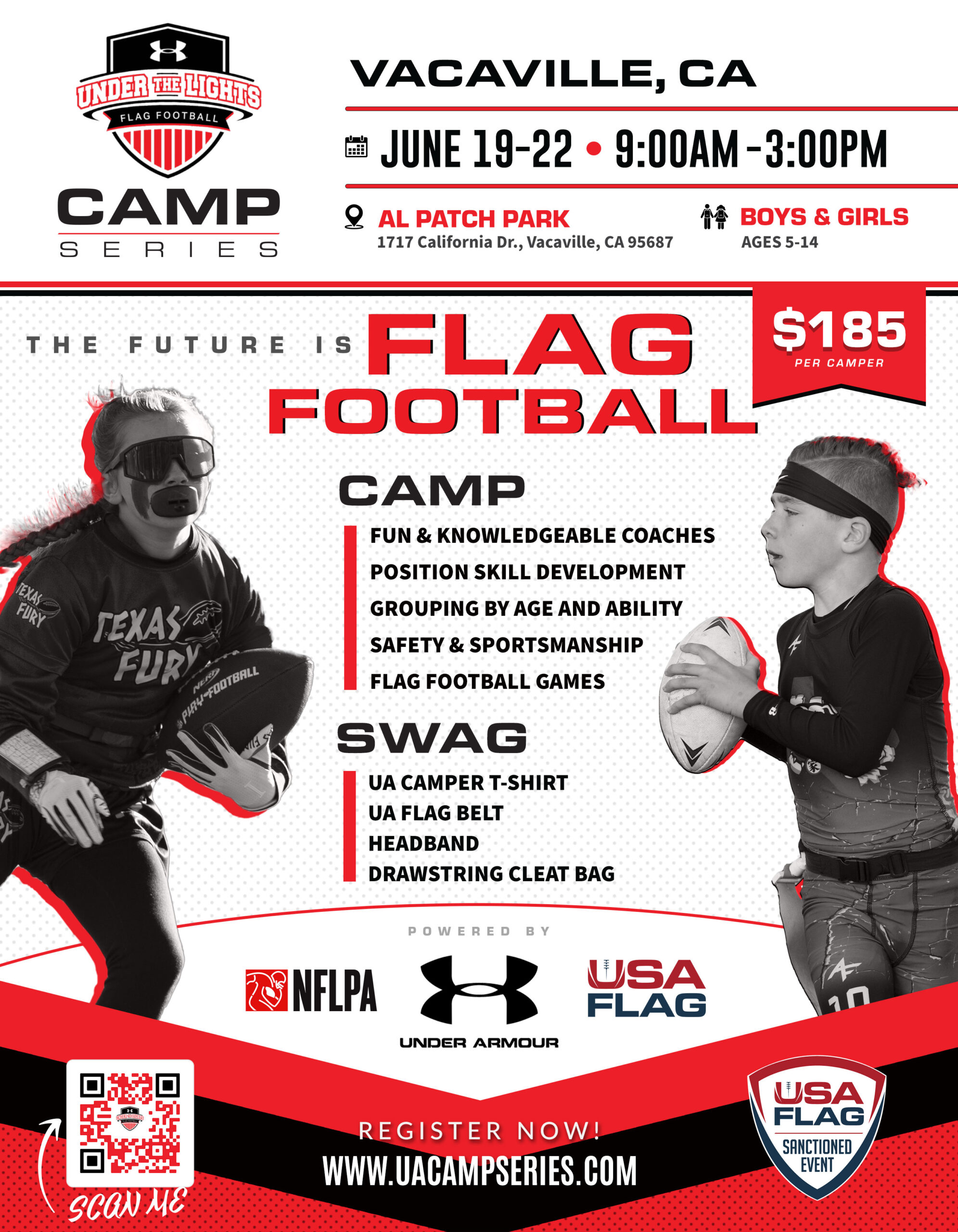 2025 Vacaville Flag Football Camp UA Camp Series