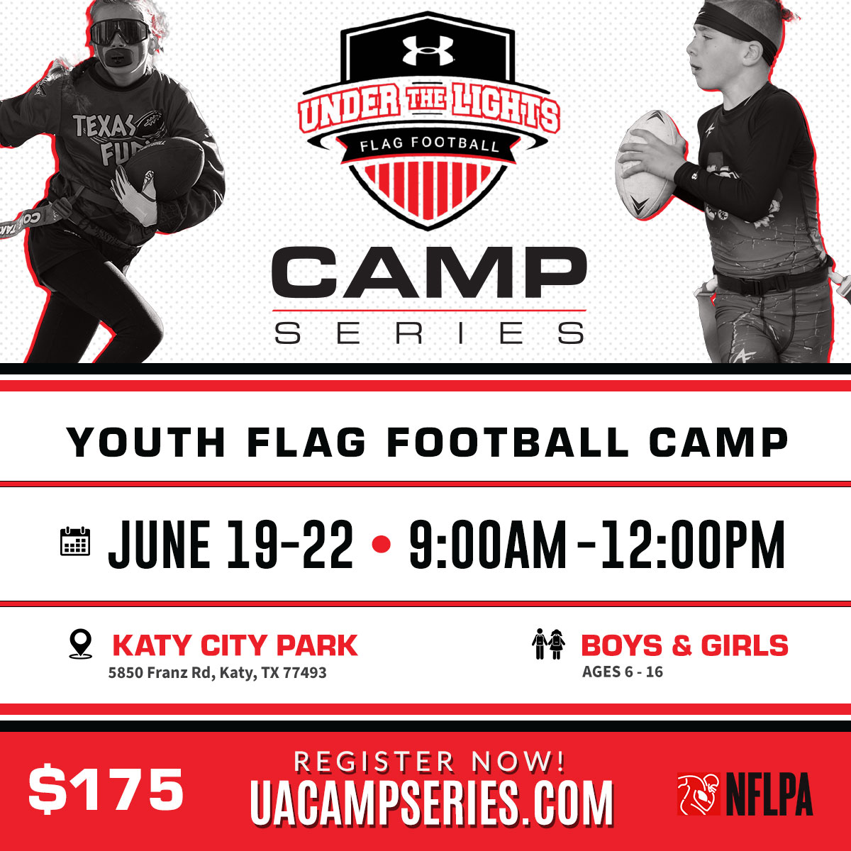 2023 Katy Flag Football Camp UA Camp Series